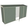 Build-a-Shed 0.8 x 3.7 x 2m Skillion Single Hinged Side Door Shed - Green