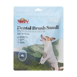 Trusty Small Dental Brush Dog Treats - 18 Pack