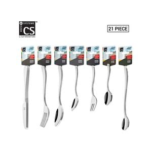 Asus 21pcs Dinner Knife Fork Spoon Coffee Tea Cutlery Set