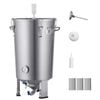 VEVOR Beer Brew Fermentor Silver 304 Stainless Steel Kettle for Supplies with Base