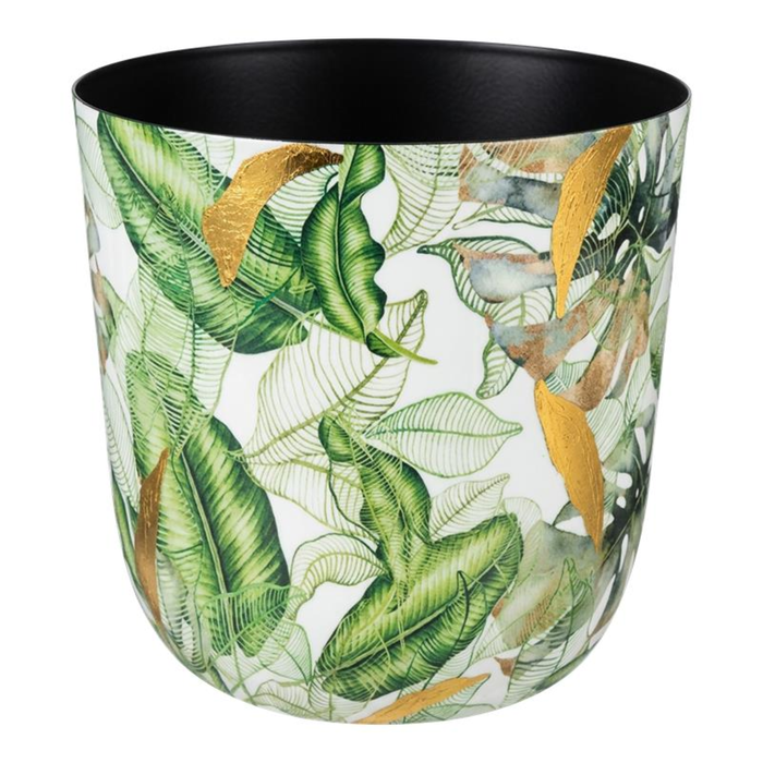 Palm Haven 12cm Metal Pot