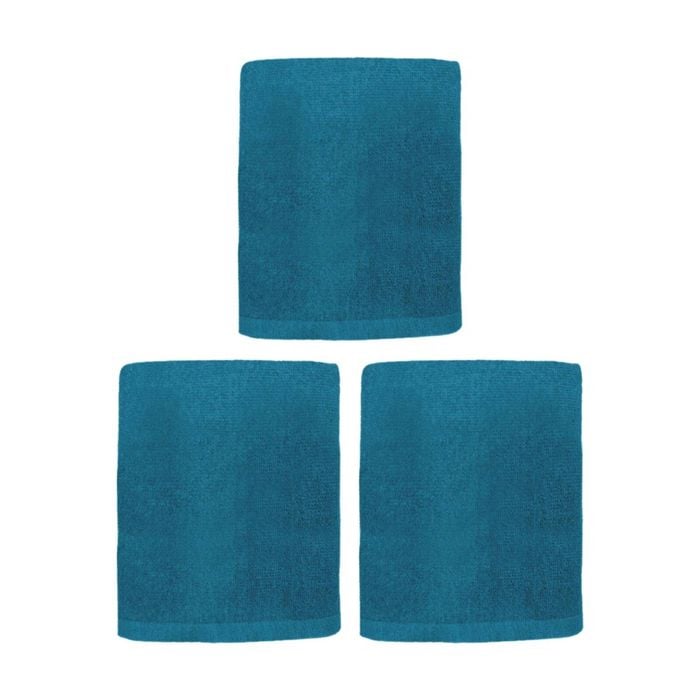 3PK Capri Non Slip Bath Mat Bathroom Floor Accessory Home Decor 45x75cm Teal