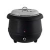 Sunnex 10l Soup Warmer | Black Commercial Sauce Curry Mulled Wine Candle Wax