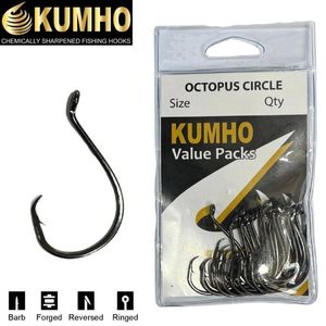 Kumho Octopus Circle Fishing Hook Bulk Value Pack 1/0 (54pcs)