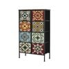 Oikiture 8 Chest Of Drawers Retro Tallboy Dresser Multi-Storage Foldable Fabric