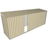 Build-A-Shed 1.2 x 5.2 x 2.0m Skillion Single Sliding Side Door Shed - Cream