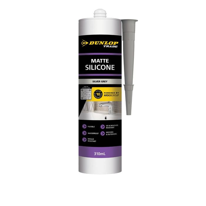 Dunlop 310ml Matte Coloured Silicone - Matte Grey Silver