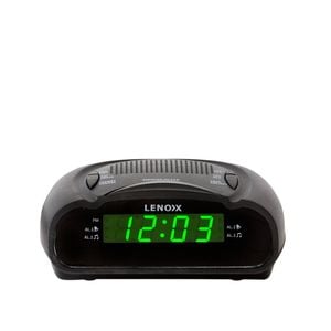 Lenoxx Am/fm Alarm Clock & Radio W/ Green Led Time Numbering