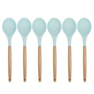 6PK Urban Kitchen Silicone Spoon Mint Green 32x7cm Versatile Tool