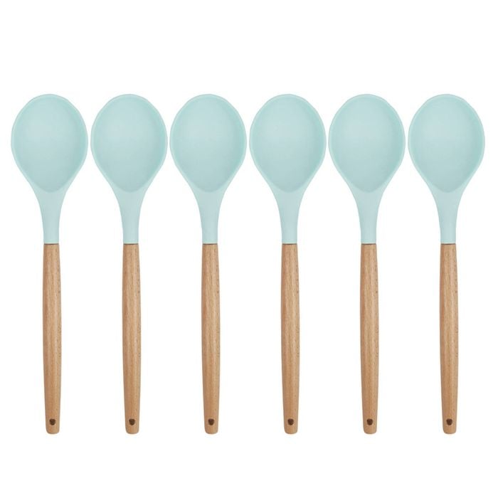 6PK Urban Kitchen Silicone Spoon Mint Green 32x7cm Versatile Tool