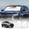 Windshield Sun Shade for Mitsubishi Outlander 2012-2021 Blocks UV Rays Foldable Wind Screen Sun