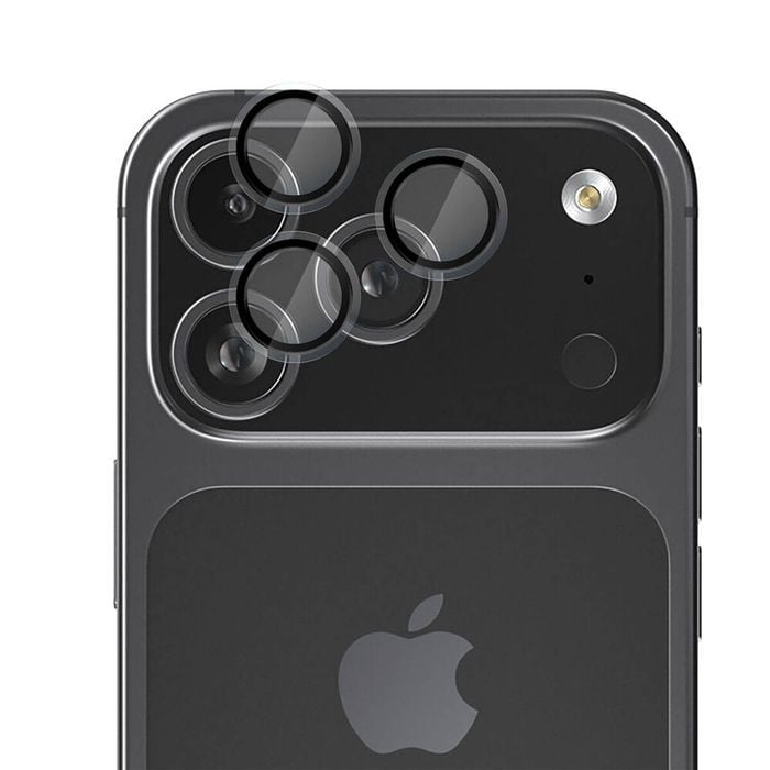 EFM Glass Camera Lens Protector For iPhone 17 Pro 6.3in & 17 Pro Max 6.9in Clear