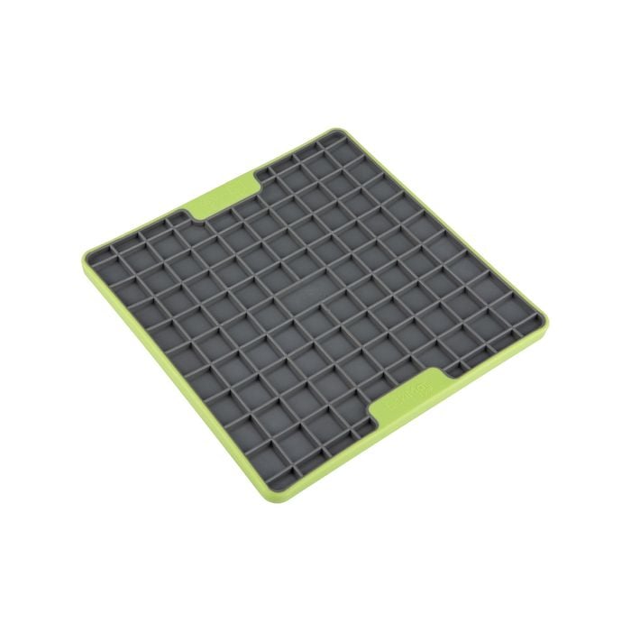 LickiMat Playdate Tuff Slow Food Bowl Anti-Anxiety Mat for Dogs - Green
