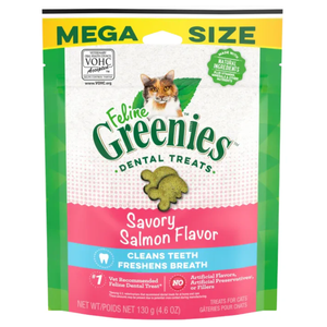 Greenies Cat Treats Dental Salmon For Cats - 130g
