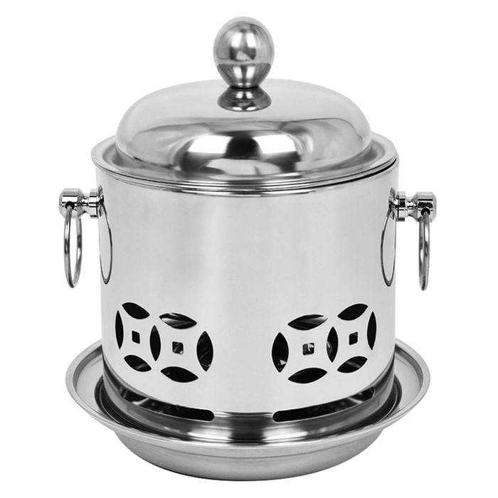 SOGA Stainless Steel Mini Asian Buffet Hot Pot Shabu Stove Burner with Lid
