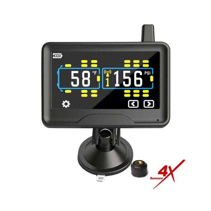 Touchscreen Truck Tpms With Low-pressure External 4x Sensors