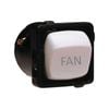 HPM Switch Mechanism Fan Engraved 10amp  White