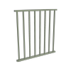 ProtectorAl 350 - 900 x 950mm Pale Eucalypt Aluminium Flat Top Square Picket Balustrade Panel