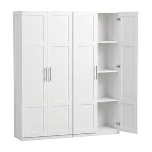 Artiss 2x Buffet Cabinet Sideboard Pantry Kitchen 180cm White