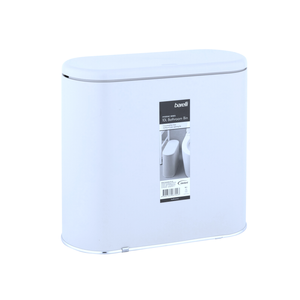 Barelli 10L White Hygiene Series Plastic Bathroom Bin