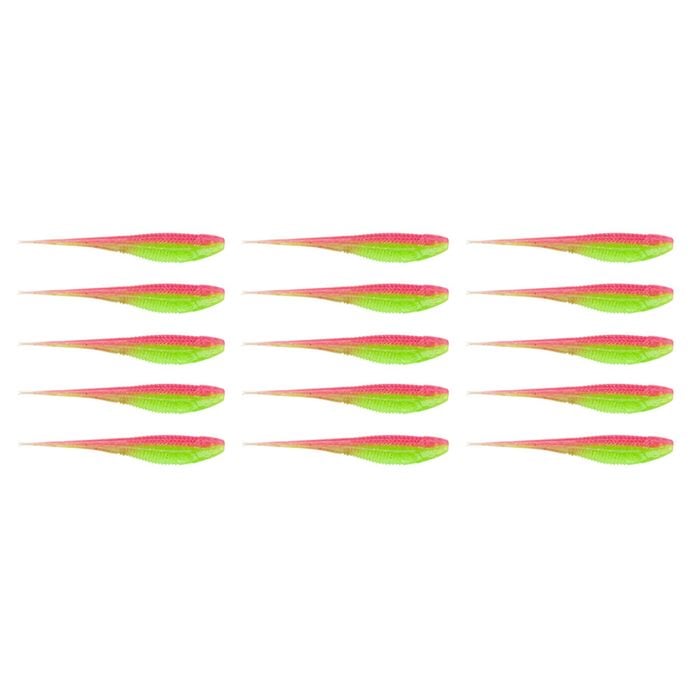 3x 5PK 5In Rapala Crush City The Jerk Soft Plastic Minnow Lures - Bombshell