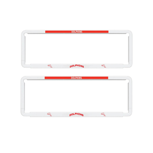 2x OFFICIAL NRL Redcliffe Dolphins Car Number Plate Frame Cover Surround