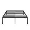 Zinus Queen Bed Frame Metal Base Steel Slats - Black