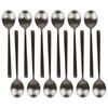 Argon Tableware Stainless Steel Teaspoons - 14.5cm - 8x Durable Rust Resistant Stainless Steel Dishwasher Safe Flatware Set