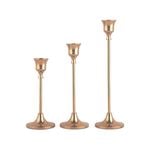 3pc Candlestick Set - French Gold