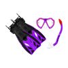 Land & Sea 3-10y Nipper Sea Water Snorkel Set Junior Violet Flipper/Glasses/Fin