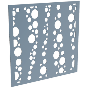 ProtectorAl 300-1200 x 300-1200mm Deep Ocean Bubbles Unframed Solid Aluminium Decorative Panel