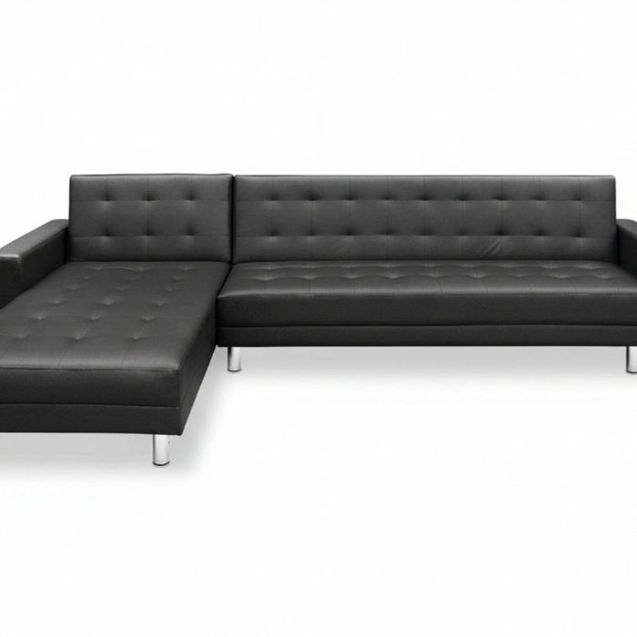 Klika PU Leather Sofa Bed - Black
