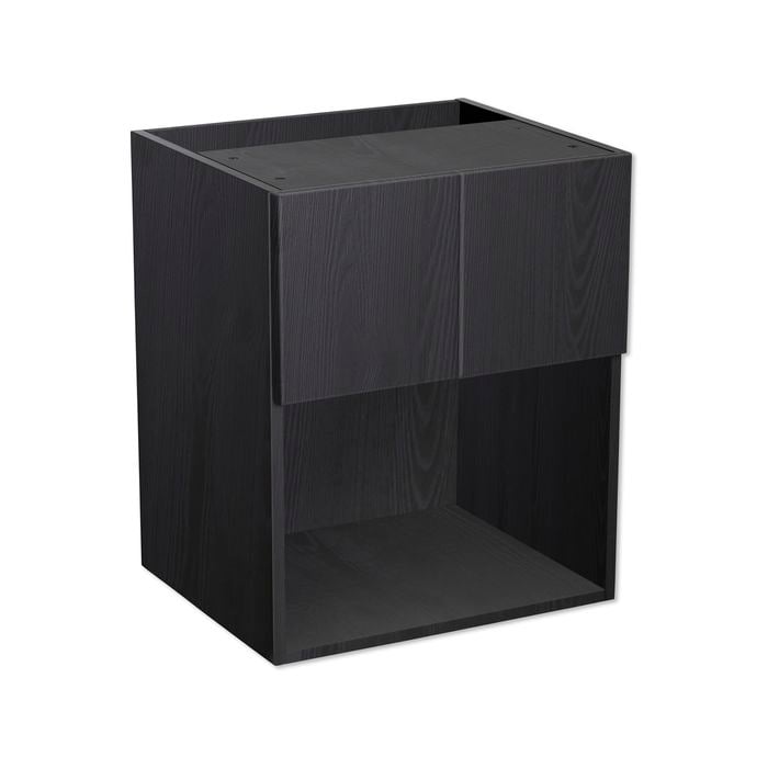 Kaboodle 600mm Licorice Twist Modern Wall Microwave Cabinet