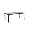 Olg Axis Table 4 Leg Black Frame New Oak Ravine Top L1800mm X W900mm