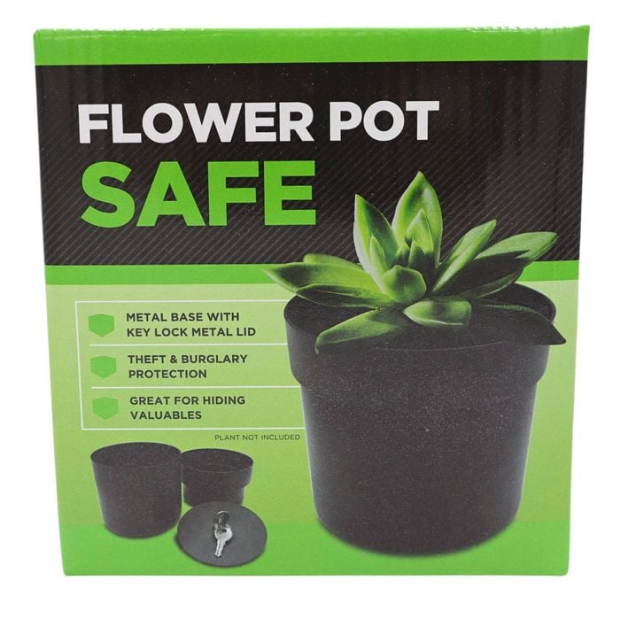 Flower Pot Safe Black