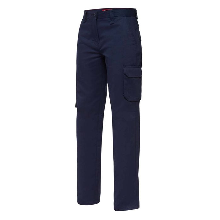 Hard Yakka Navy Women's Cotton Drill Cargo Pant - Size 8