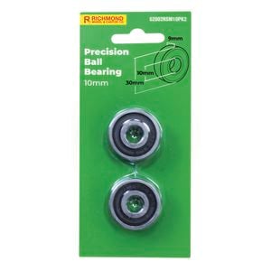 Richmond 30 x 10 x 9mm Rubber Sealed Precision Bearing - 2 Pack