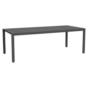 FurnitureOkay Manly Aluminium Outdoor Dining Table (220x100cm) - Charcoal