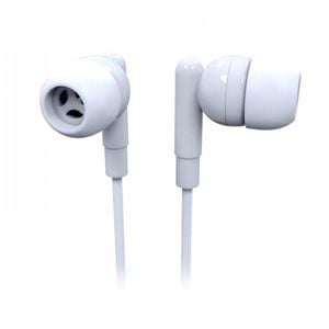 Laser Wired In-Ear Earbuds Headphones w/ In-Line Mic 1.2m - Elegant White