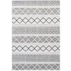 Handwoven Wool Rug-Trends 6337-Ivory/Charcoal-80x150cm