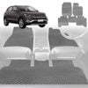 6D Diamond Car Floor Mats for VolksWagen T-Cross 2020-Current-Full Set-Grey-Outback GT