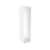 Lugna 2048 x 450 x 580mm White Single Hangrail Storage Cabinet