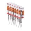6PK Culinary Kitchen Stainless Steel Tongs W/ Silicone Grip Cooking Utensil 23cm