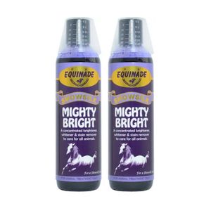 2PK Equinade Showsilk Horse Coat Whitener & Stain Remover 250ml Mighty Bright