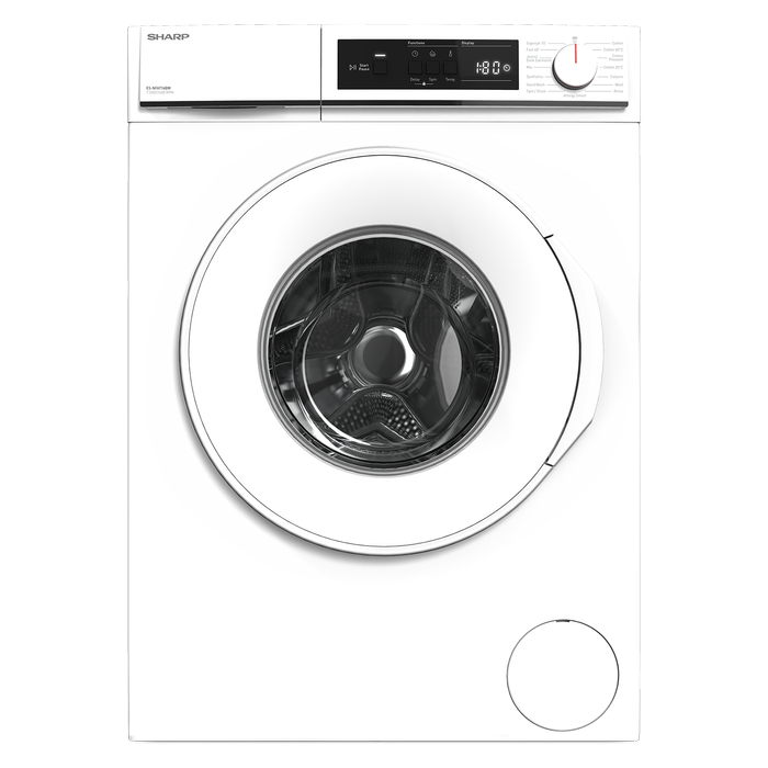 Sharp 7.5kg White Front Loader