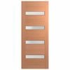 Hume 2340 x 820 x 40mm External Door Joinery Translucent Glass XS11