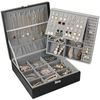 Catzon 2 Layer Jewelry Box Large Jewelry Organizer Storage Case