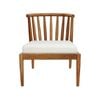 Roomlane Cairns Sofa Chair - Acacia Wood in Natural Stone Wash Fabric