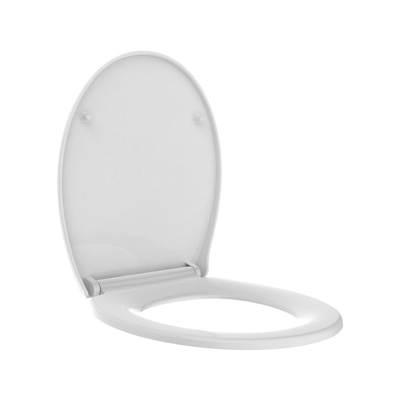 White LED O Shape Toilet Seat