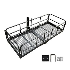 Elora 500lbs/227kg Folding Hitch-mount Carrier Cargo Luggage Basket Rack Tow